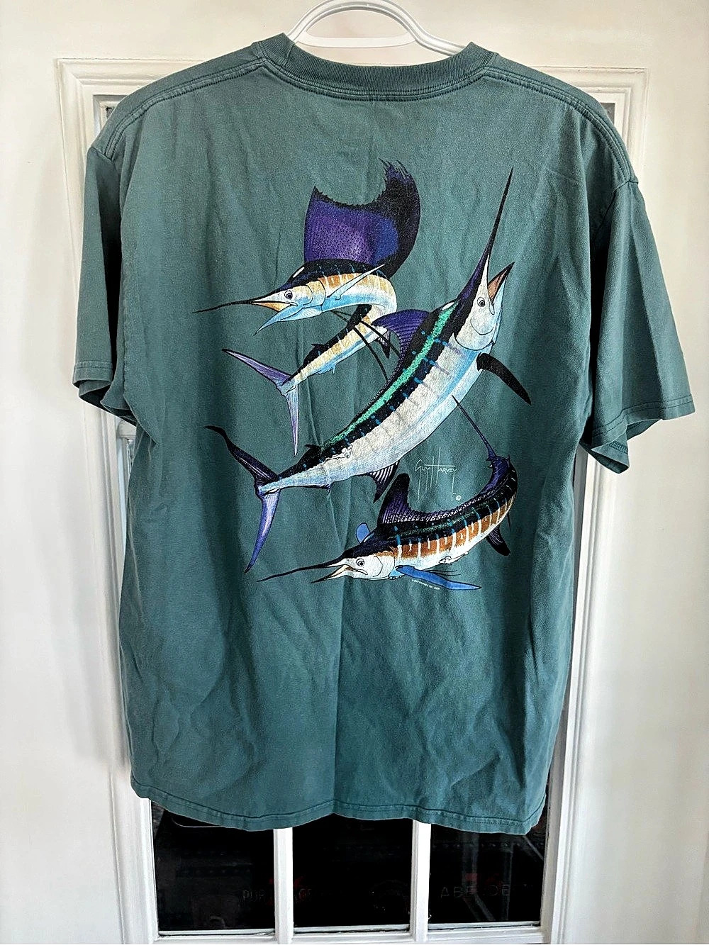 Guy Harvey Sailfish Reflections Pocket Short-Sleeve T-Shirt